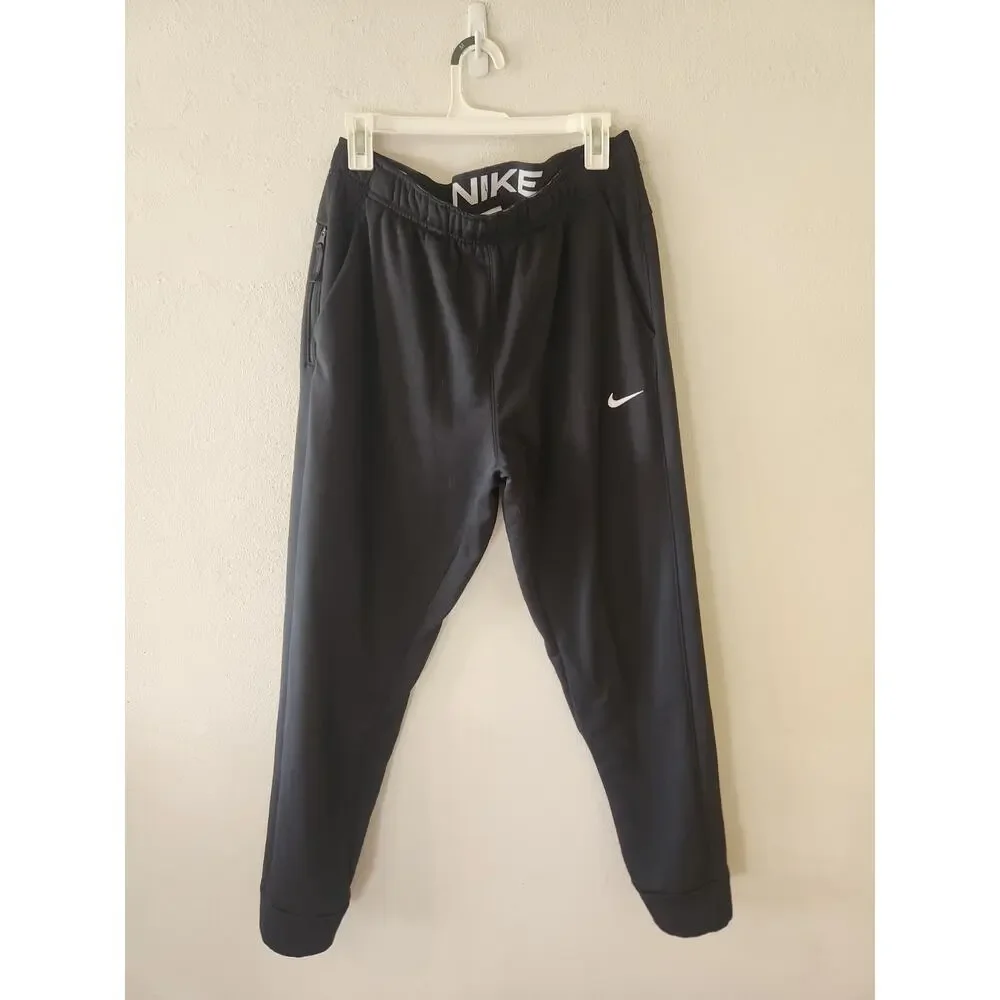 Nike Black Therma-Fit Retro Tech Sportswear Baggy Hem Track Sweatpants Large